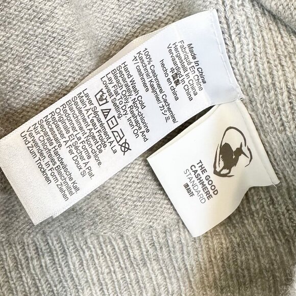 NWT Madewell Cashmere Gray Button-Front Cardigan Sweater - Size: XS - Picture 4 of 7